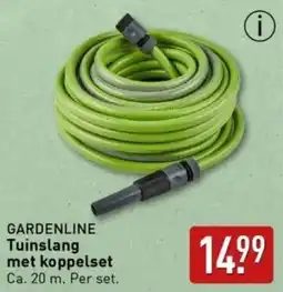 ALDI GARDENLINE Tuinslang met koppelset aanbieding