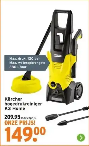 GAMMA Kärcher hogedrukreiniger K3 Home aanbieding