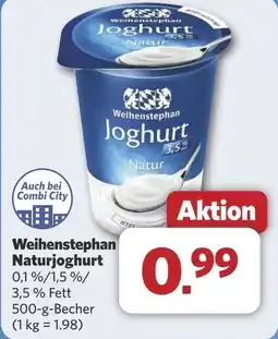 Combi Weihenstephan Naturjoghurt aanbieding