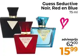 Trekpleister Guess Seductive Noir, Red en Blue aanbieding