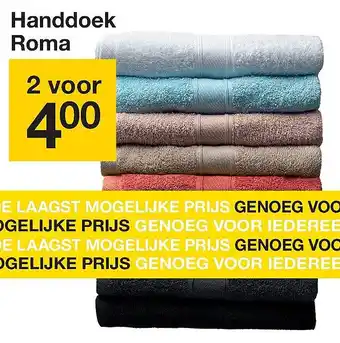 Zeeman Handdoek roma aanbieding