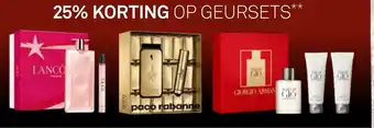 Mooi parfumerie 25% Korting Op Geursets aanbieding