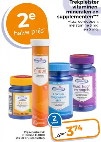 Trekpleister Trekpleister vitaminen, mineralen en supplementen aanbieding