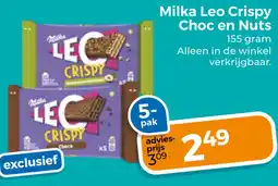 Trekpleister Milka Leo Crispy Choc en Nuts aanbieding