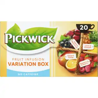Jumbo Pickwick Fruit Infusion Variatiebox Geel Fruit Thee 20 Stuks aanbieding