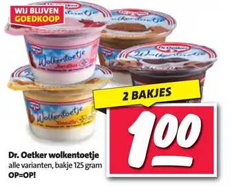 Nettorama Dr. Oetker wolkentoetje aanbieding