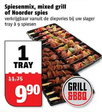 Poiesz Spiesenmix, mixed grill of noorder spies aanbieding