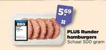 PLUS PLUS Runder hamburgers aanbieding