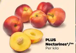 PLUS Plus Nectarines aanbieding