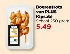 PLUS Boerentrots van PLUS Kipsaté aanbieding