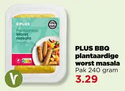 PLUS Plus BBQ plantaardige worst masala aanbieding