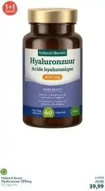 Holland & Barrett Hyaluronzuur 200mg aanbieding