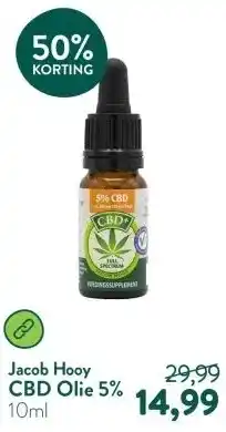 Holland & Barrett CBD Olie 5% aanbieding