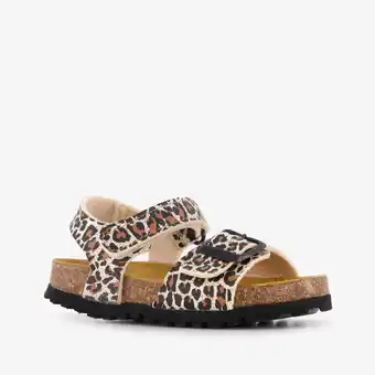 Scapino Hush Puppies kinder bio sandalen met panterprint aanbieding