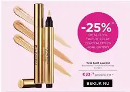 ICI Paris XL Yves Saint Laurent Bijvoorbeeld: Touche Éclat N2 Ivoire Lumière aanbieding