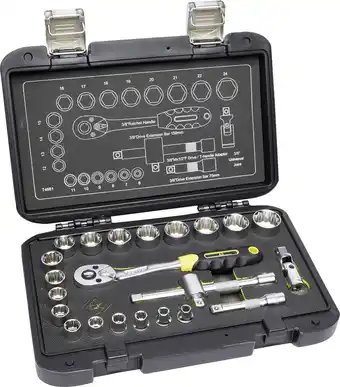 Conrad C.K T4661 Dopsleutelset Metrisch 3/8 23-delig T4661 aanbieding