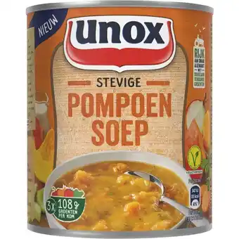 Albert Heijn Unox Stevige pompoensoep aanbieding