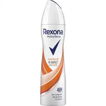 Albert Heijn Rexona Workout hi-impact anti-transpirant spray aanbieding