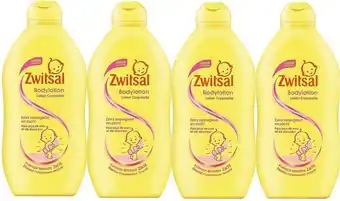 Bol.com Zwitsal Baby Bodylotion 4 x 400 ml Voordeelverpakking aanbieding
