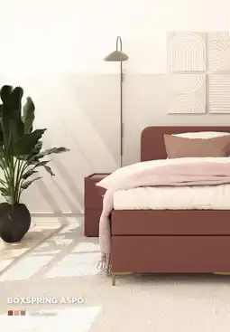 TotaalBED BOXSPRING ASPO aanbieding
