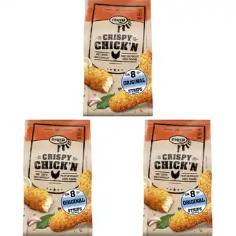 Albert Heijn Mora Crispy Chick'n strips 3-pack aanbieding