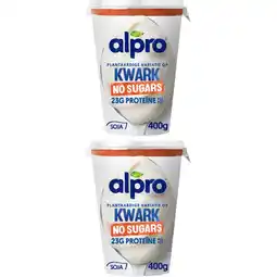 Albert Heijn Alpro Variatie op kwark zonder suikers 2-pack aanbieding