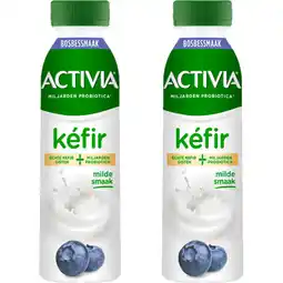 Albert Heijn Activia Kefir bosbessmaak 2-pack aanbieding