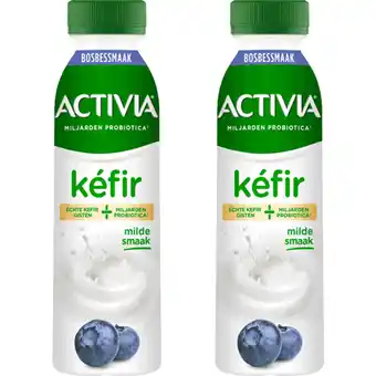 Albert Heijn Activia Kefir bosbessmaak 2-pack aanbieding