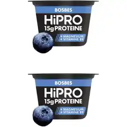 Albert Heijn HiPRO Protein skyr stijl bosbes 2-pack aanbieding