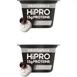 Albert Heijn HiPRO Protein skyr stijl stracciatella 2-pack aanbieding