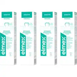 Albert Heijn Elmex Sensitive Tandpasta 4-pack aanbieding