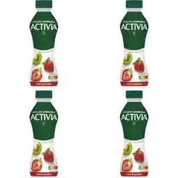 Albert Heijn Activia Drinkyoghurt kiwi & aardbei 4-pack aanbieding