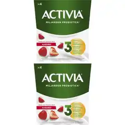 Albert Heijn Activia Yoghurt aardbei 2-pack aanbieding