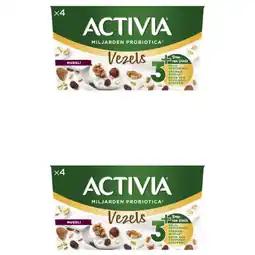 Albert Heijn Activia Yoghurt muesli 2-pack aanbieding