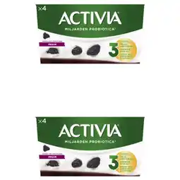 Albert Heijn Activia Yoghurt pruim 2-pack aanbieding