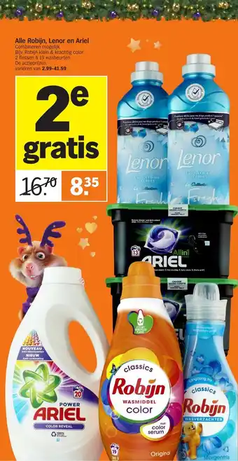 Albert Heijn Alle Robijn, Lenor en Ariel aanbieding