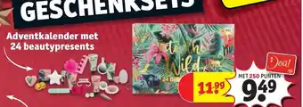 Kruidvat Adventkalender met 24 beautypresents aanbieding