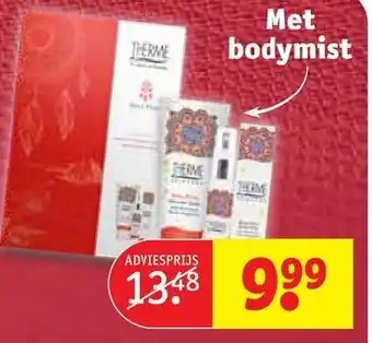 Kruidvat Met bodymist aanbieding