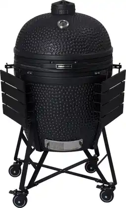 Intratuin Urban Chef kamado barbecue Extra Large Deluxe zwart D 69 H 138 cm aanbieding
