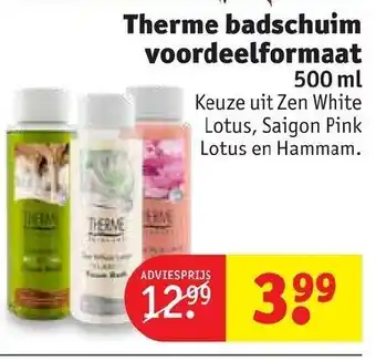 Kruidvat Therme badschuim voordeelformaat 500ml aanbieding