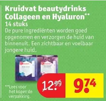 Kruidvat Beautydrinks Collageen en Hyaluron aanbieding