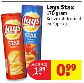 Kruidvat Lays Stax aanbieding