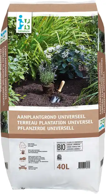Intratuin Intratuin aanplantgrond bio turfvrij 40 L aanbieding