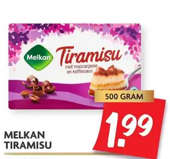 Dekamarkt Melkan tiramisu 500 gr aanbieding