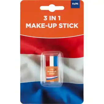 Jumbo Schmink Stick Rood, Wit en Blauw 1 Stuk aanbieding