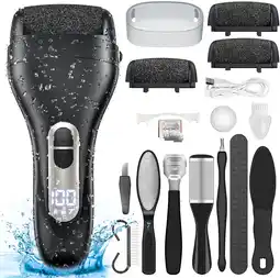 Amazon Karrong Elektrische Eeltverwijderaar, Oplaadbaar, IPX7 Waterdicht Voetverzorging Pedicure Set aanbieding