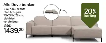 Leen Bakker Alle Dave banken aanbieding
