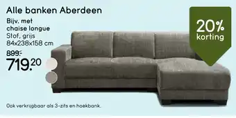 Leen Bakker Alle banken Aberdeen aanbieding