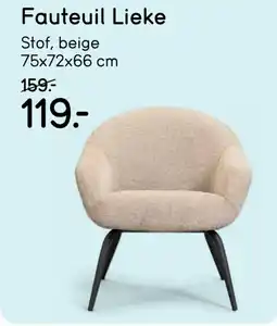Leen Bakker Fauteuil Lieke aanbieding