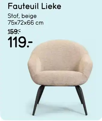 Leen Bakker Fauteuil Lieke aanbieding